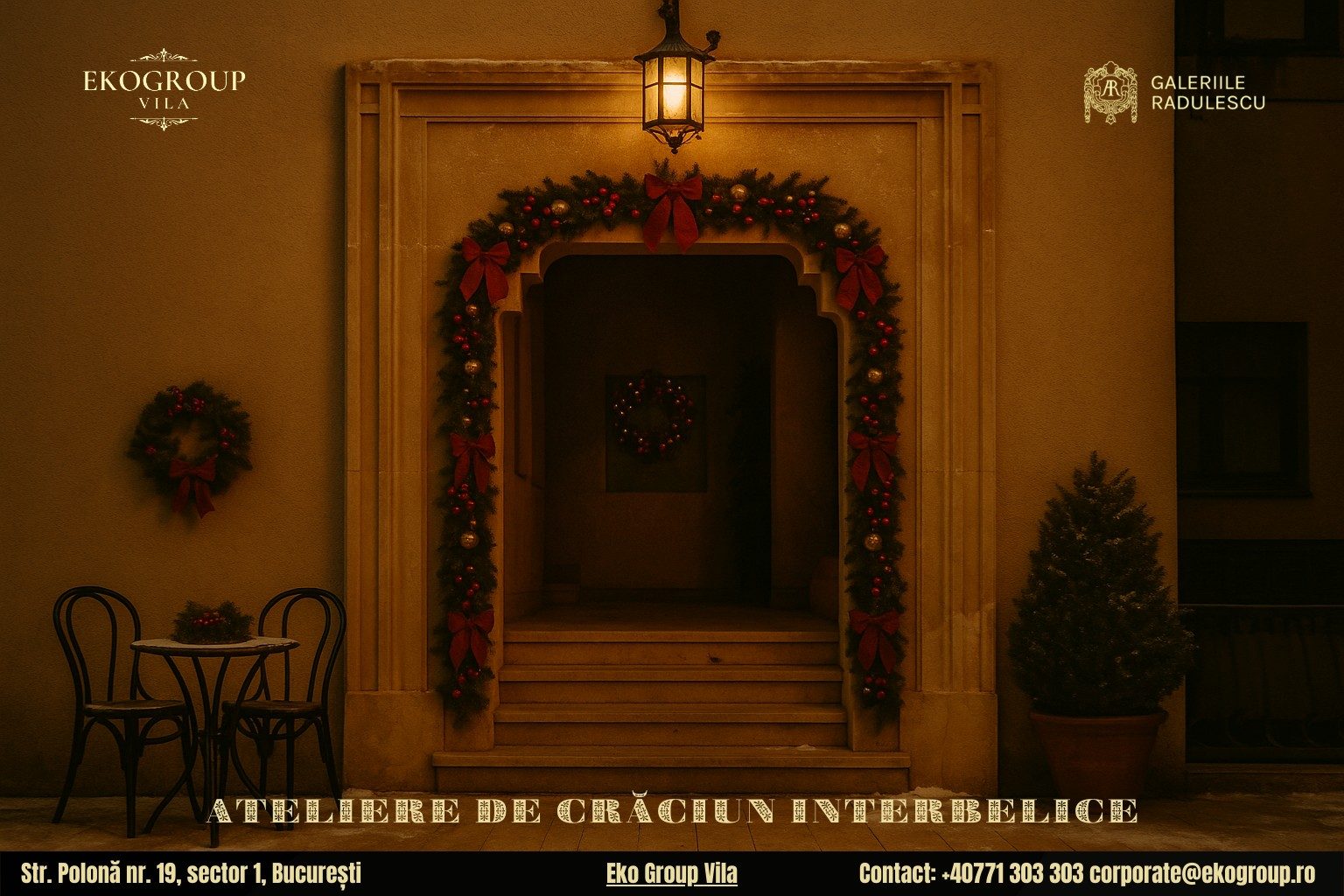 Activitati de Craciun pline de farmec interbelic – o incursiune în Crăciunul anilor ’30 la Eko Group Vila 11 Activitati de Craciun pline de farmec interbelic – o incursiune în Crăciunul anilor ’30 la Eko Group Vila